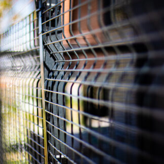 Wholeview 75/25 powder-coated mesh panel fencing