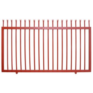 Palisade sliding gate; supplied raw and unpainted