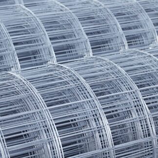 Galvanized welded wire mesh rolls with rectangular openings