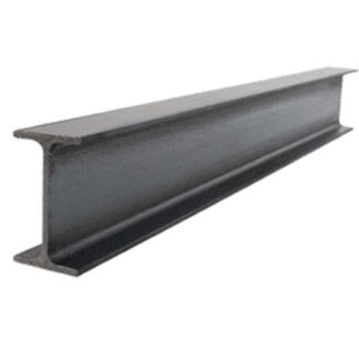 Universal steel beam with an I-shaped cross section