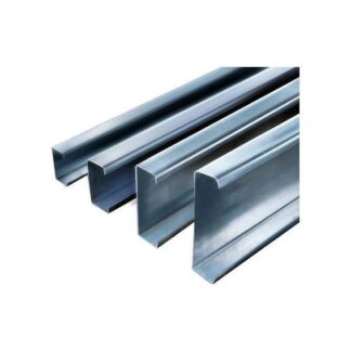 Galvanized lipped steel channels in several sizes