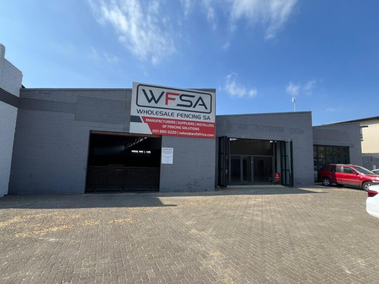 Wholesale Fencing SA Bloemfontein branch entrance