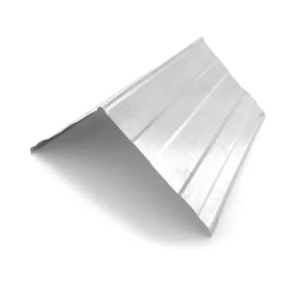 Galvanized roll-top roof ridging