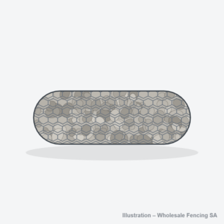 Gabion Sausages – Hexagonal Mesh – illustration