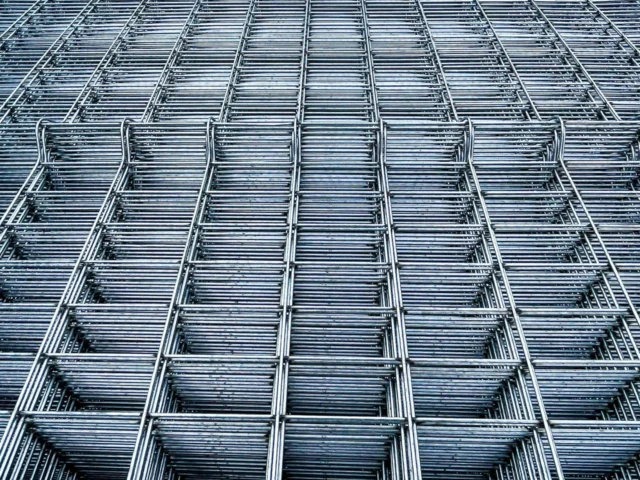 Stacked welded mesh panels